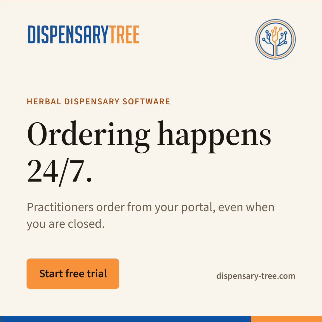 Dispensary Tree banner, Ordering happens 24/7.