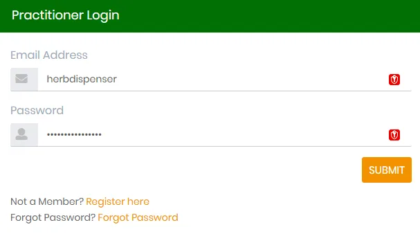 Practice Owners 6 practitioner login