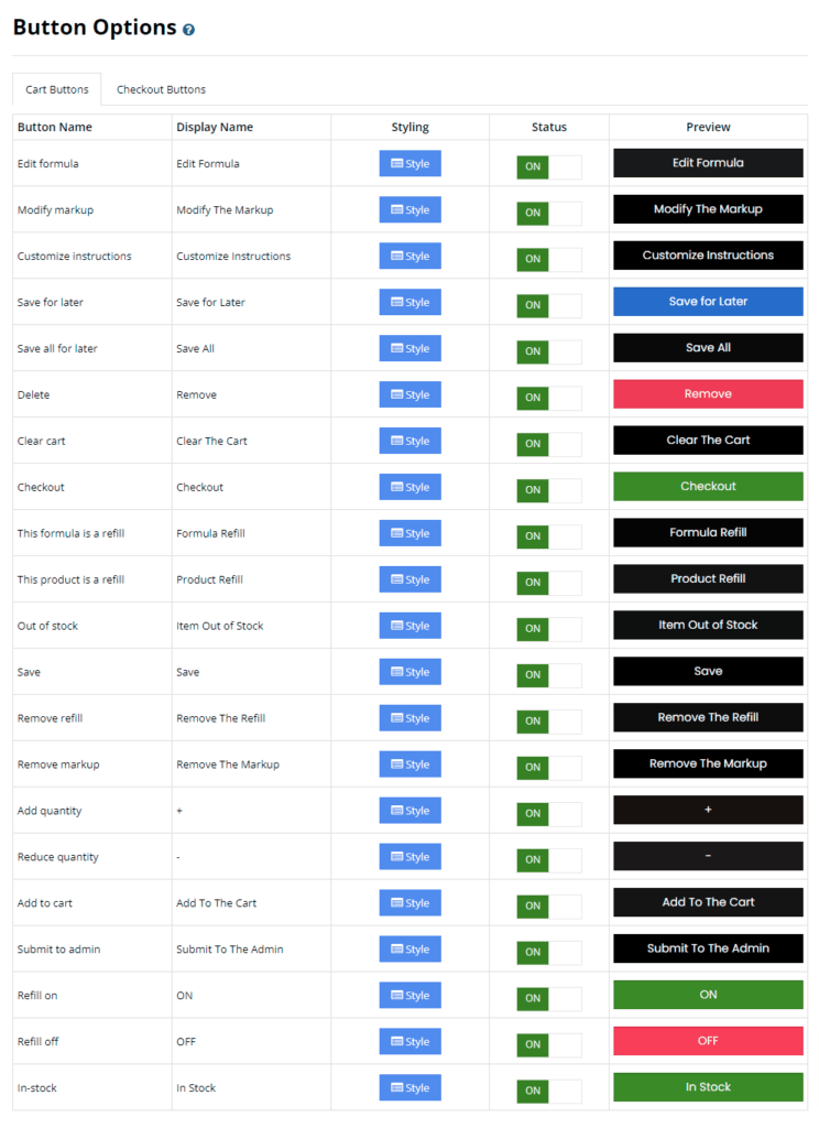 Cart Checkout Buttons