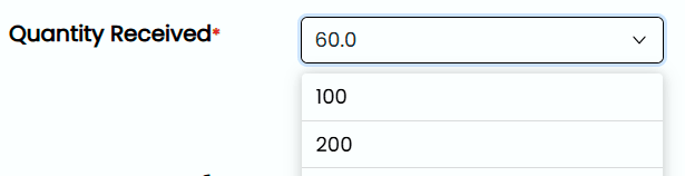 Quantity Received