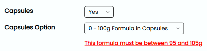 capsule formula 1