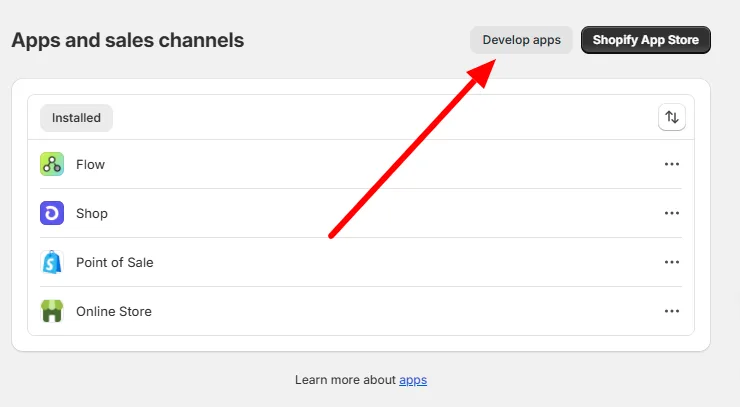 click on development apps