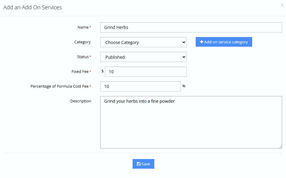 Add On Services 1 Add On Service