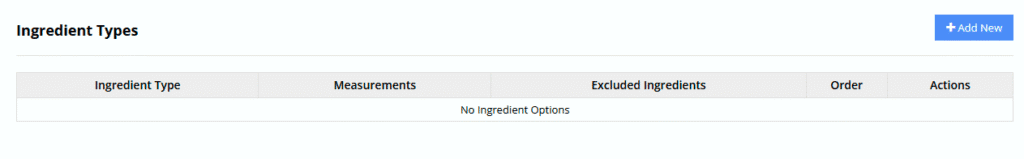 Create a New Formula Builder 4 Ingredient types