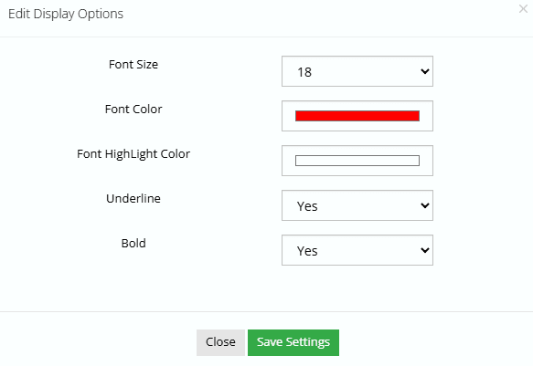 General Settings 5 capsule tablets softgels display options