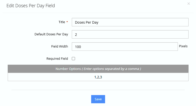 Total Quantity Dosage Mode 10 doses per day