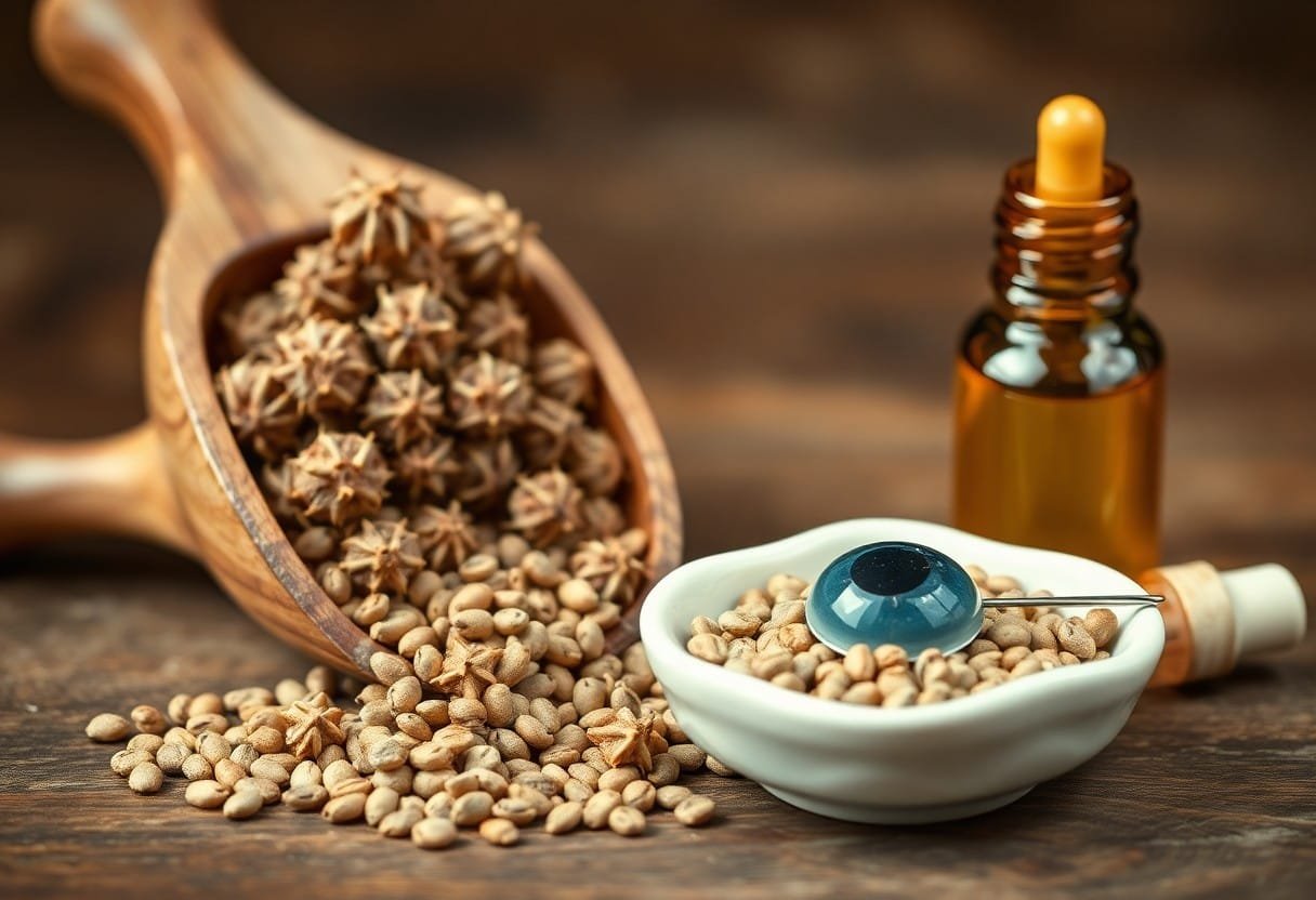 Bai (Ci) Ji Li (Tribulus Fruit) - Vision-Enhancing Herb for Liver Wind and Headaches 1 tribulus fruit vision liver wind headaches gyo